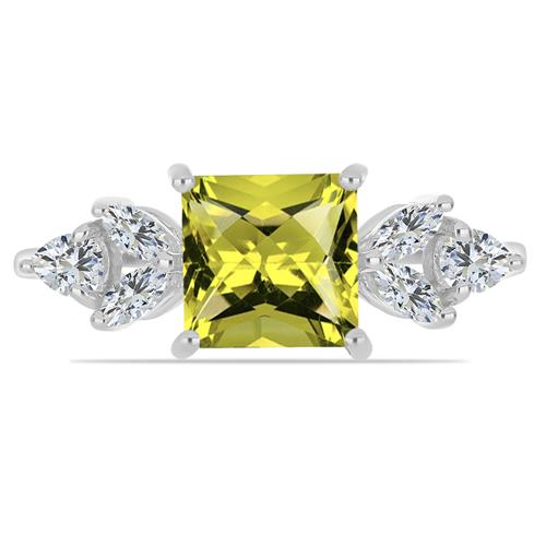 BUY 925 SILVER NATURAL LEMON TOPAZ GEMSTONE RING